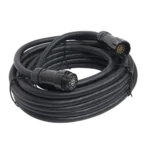 ProX 19-pin power distro extension cable male to female connector detail view 12AWG