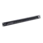 ProX 1U rack panel brush cable management slot strips showing brush design detail
