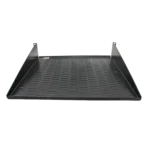ProX 2U rack shelf 18 inches deep with reinforced steel construction and mounting hardware
