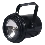 ProX 30W PAR 36 pin spot light fixture showing lamp housing and mounting bracket detail