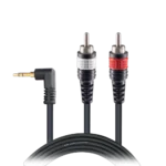 ProX 3 foot 3.5mm TRS to dual RCA-M audio cable with connectors visible