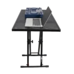 ProX 40X24 utility keyboard stand table top with flight case compatibility and MIDI controller support
