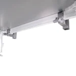ProX 4 foot professional single guard rail installed on StageQ portable stage platform