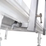 ProX 4 foot professional single guard rail with safety features for StageQ portable stage platform