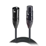 ProX 5-pin DMX cable 5 feet length with gold-plated connectors front view