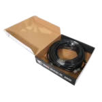 ProX 50 foot power extension cord connected to professional audio equipment in live venue setup