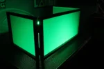ProX 6 foot foldable tabletop DJ facade with four panels dimensional specifications and measurements