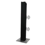 ProX 8.20 foot box truss three-sided black scrim cover with dimensions and specifications diagram