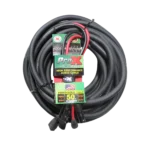 ProX 50 foot AC XLR combo cable showing gold-plated XLR connector and strain relief detail