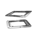 ProX 5x7 inch acrylic clear high impact recessed dish secondary angle showing depth and construction