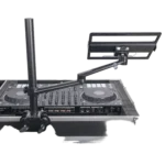 ProX black adjustable arm mount stand close-up showing VESA mounting plate and adjustment mechanism