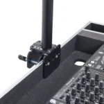 ProX black adjustable arm mount stand rear panel showing mounting bracket and adjustment mechanisms