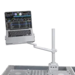 ProX white adjustable arm mount stand with VESA compatibility for monitors and laptops