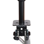 ProX black adjustable arm mount stand with articulating joints and mounting bracket, side profile view