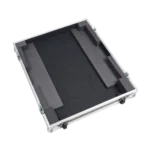 ProX flight case for Allen & Heath AVANTIS SOLO mixer with low profile wheels, side profile view