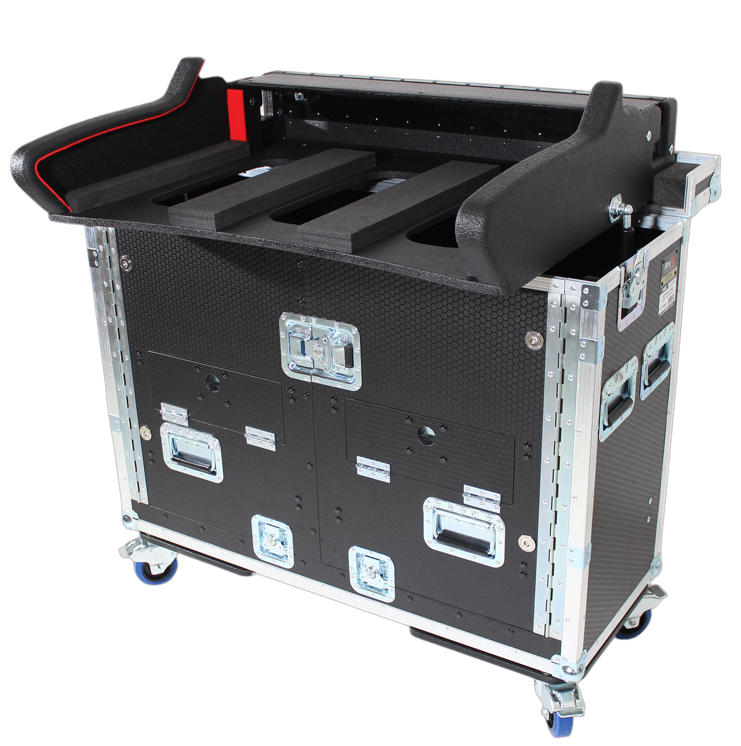 ProX Allen Heath DLive C3500 Console Flight Case with Laptop Arm ProX flight case for Allen Heath DLive C3500 console with hydraulic lift and integrated laptop arm