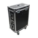 ProX ATA flight case for Allen & Heath AVANTIS SOLO digital audio mixer with doghouse compartment and caster wheels