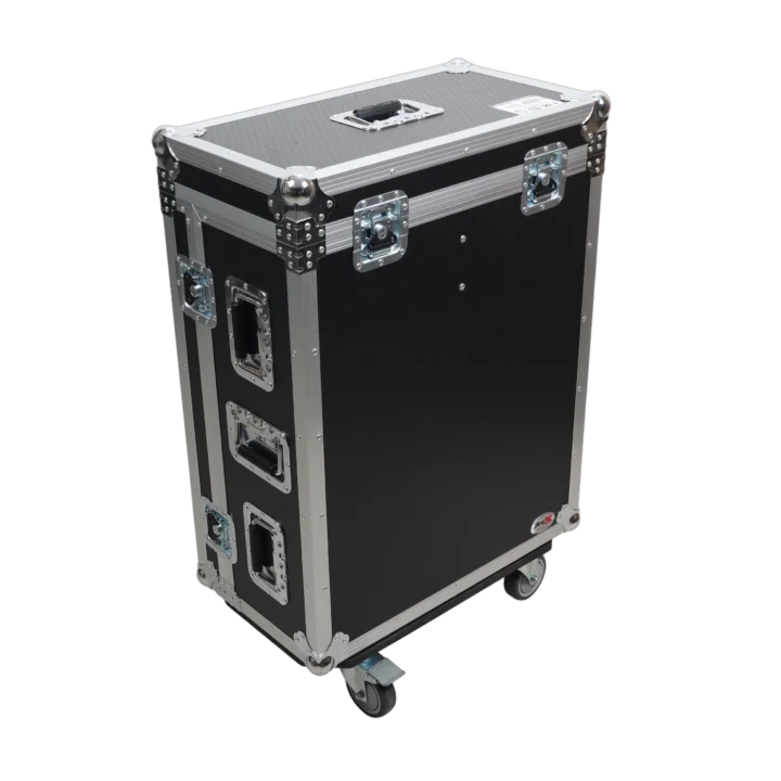 ProX ATA flight case for Allen & Heath AVANTIS SOLO digital audio mixer with doghouse compartment and caster wheels