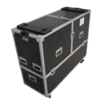 ProX ATA flight case for two EV Evolve 70 compact speaker arrays, side profile showing case depth and handle