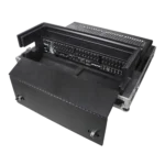 ProX ATA flight case for Midas M32 digital mixer showing rear panel with cable management and ventilation ports