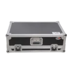ProX ATA flight case for Presonus StudioLive 32SC mixer showing rear panel connections and cable management