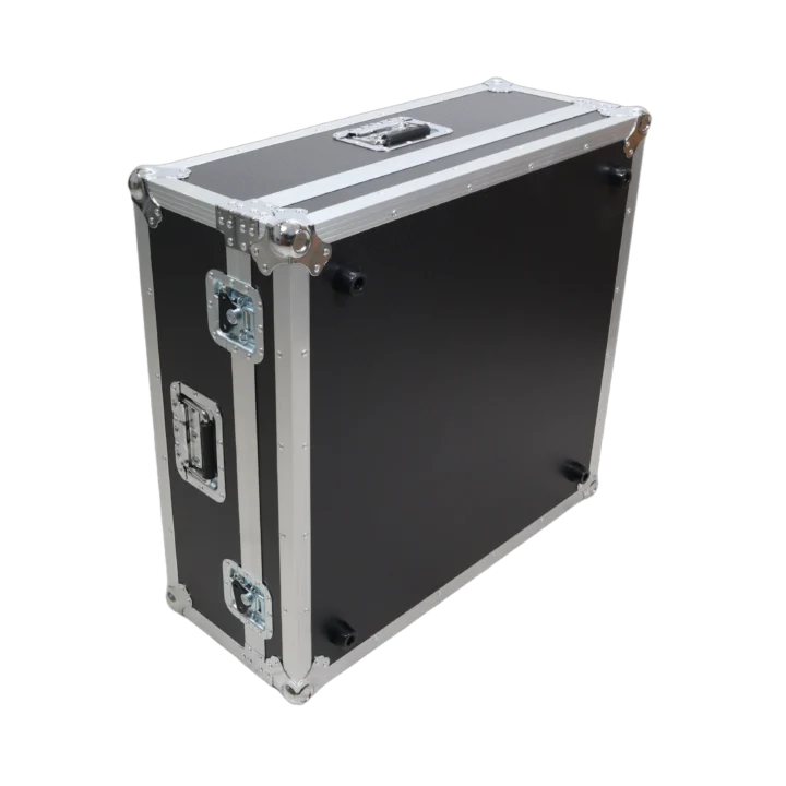 ProX ATA flight case for TASCAM Sonicview 24XP mixer showing protective latch and hardware detail