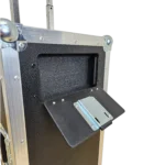 ProX ATA flight case for Yamaha DM3 mixer with corner wheels, dog house, and telescopic handle