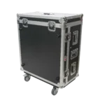 ProX ATA flight case for Yamaha DM7 compact mixer with doghouse and casters dimensional diagram specifications