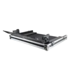 ProX ATA flight case for Yamaha TF3 digital mixer showing doghouse compartment detail with secure latching mechanism