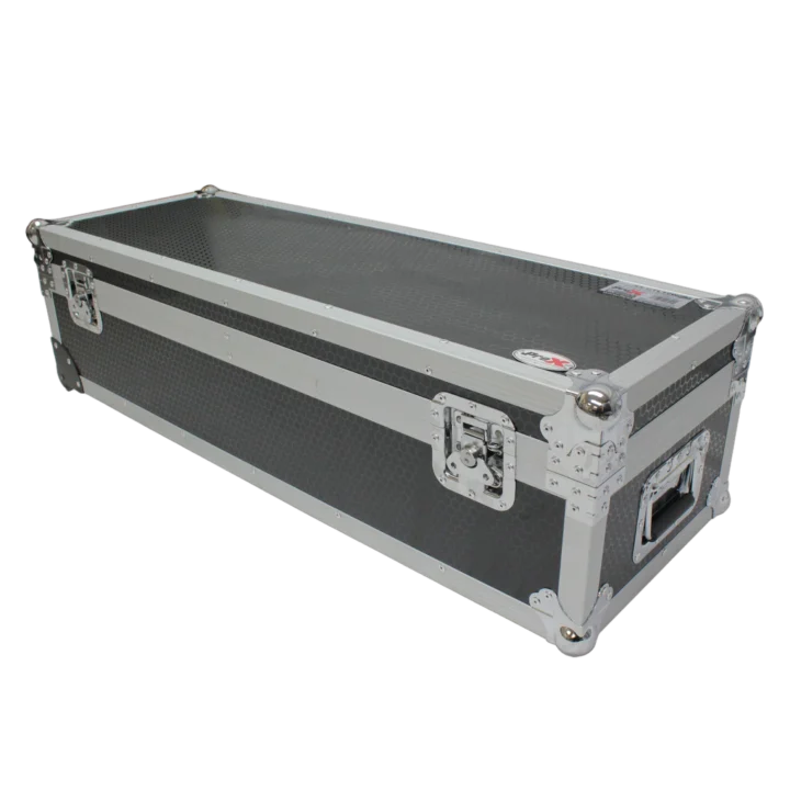 ProX ATA utility flight case with low profile wheels, side profile showing depth and handle