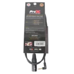 ProX 5 ft audio cable showing 3.5mm TRS to XLR-M connector detail and construction