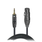 ProX 5 foot 3.5mm TRS to XLR-F audio cable with connectors visible