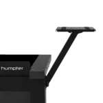 ProX BLACK audio monitor side mounting shelf for B3 DJ table workstation, detail view showing bracket construction