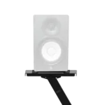 ProX BLACK side mounting shelf for B3 DJ table workstation with audio monitor and lighting integration