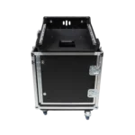 ProX flight case for Behringer Wing Compact mixer with hydraulic lifting mechanism and retractable wheels