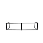 ProX 6 foot foldable four panel tabletop DJ facade with black and white scrims dimensional specifications diagram