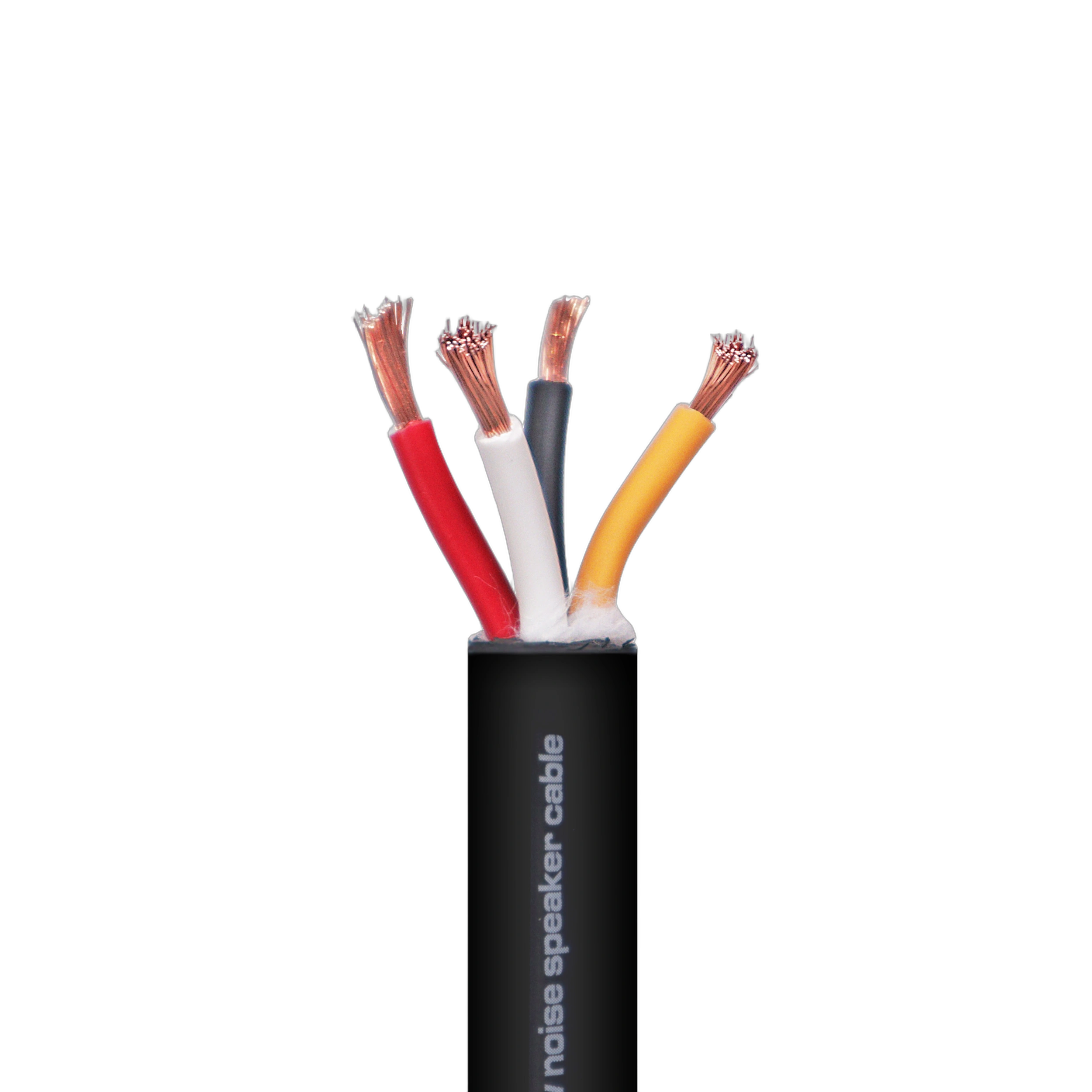 ProX 100 ft. Bulk Speaker Wire 12 AWG 4 Conductor ProX 100 foot bulk speaker wire 12 AWG 4 conductor spool front view