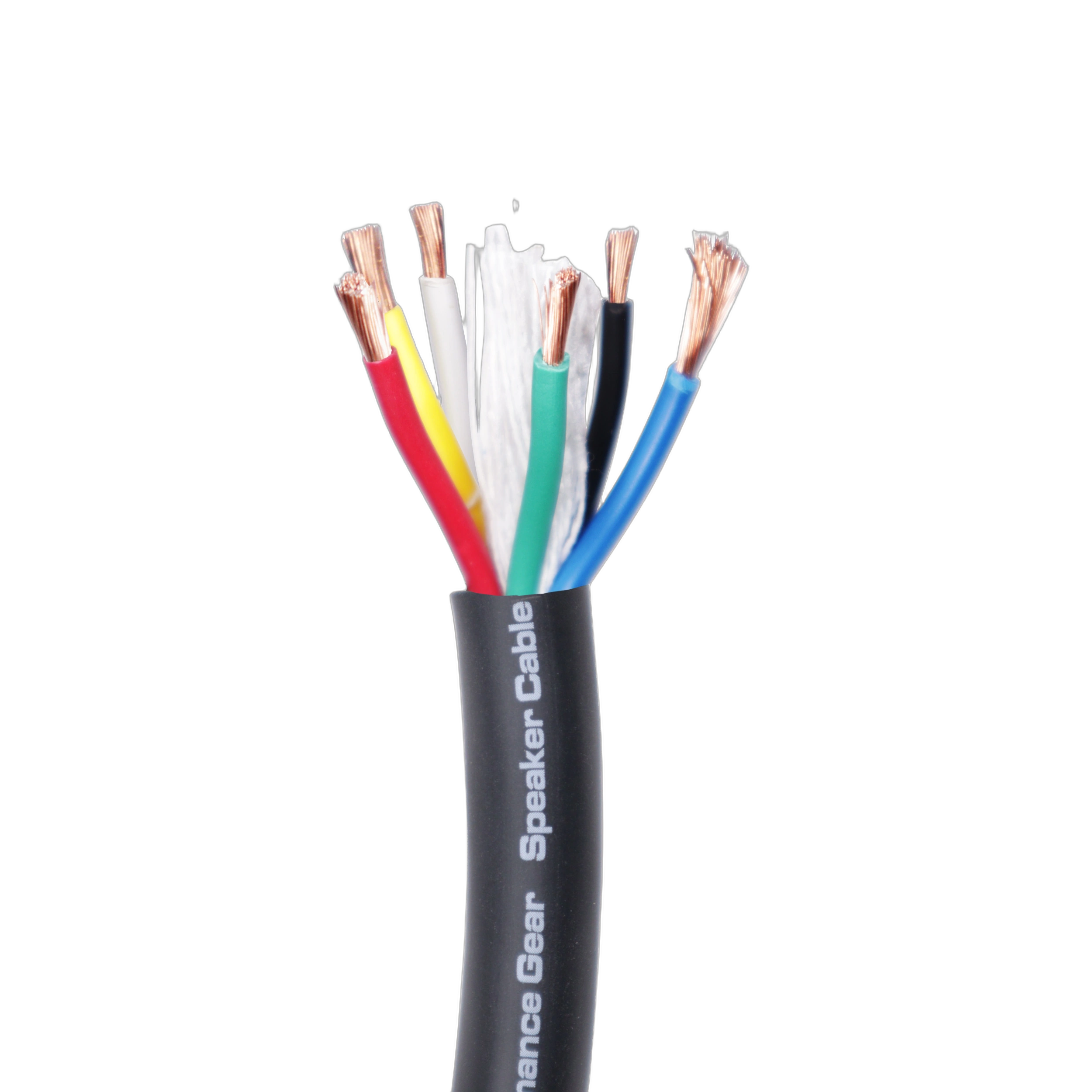 ProX 100 ft. Bulk Speaker Wire 12 AWG 6 Conductor ProX 100 foot bulk speaker wire with 12 AWG 6 conductor configuration coiled spool