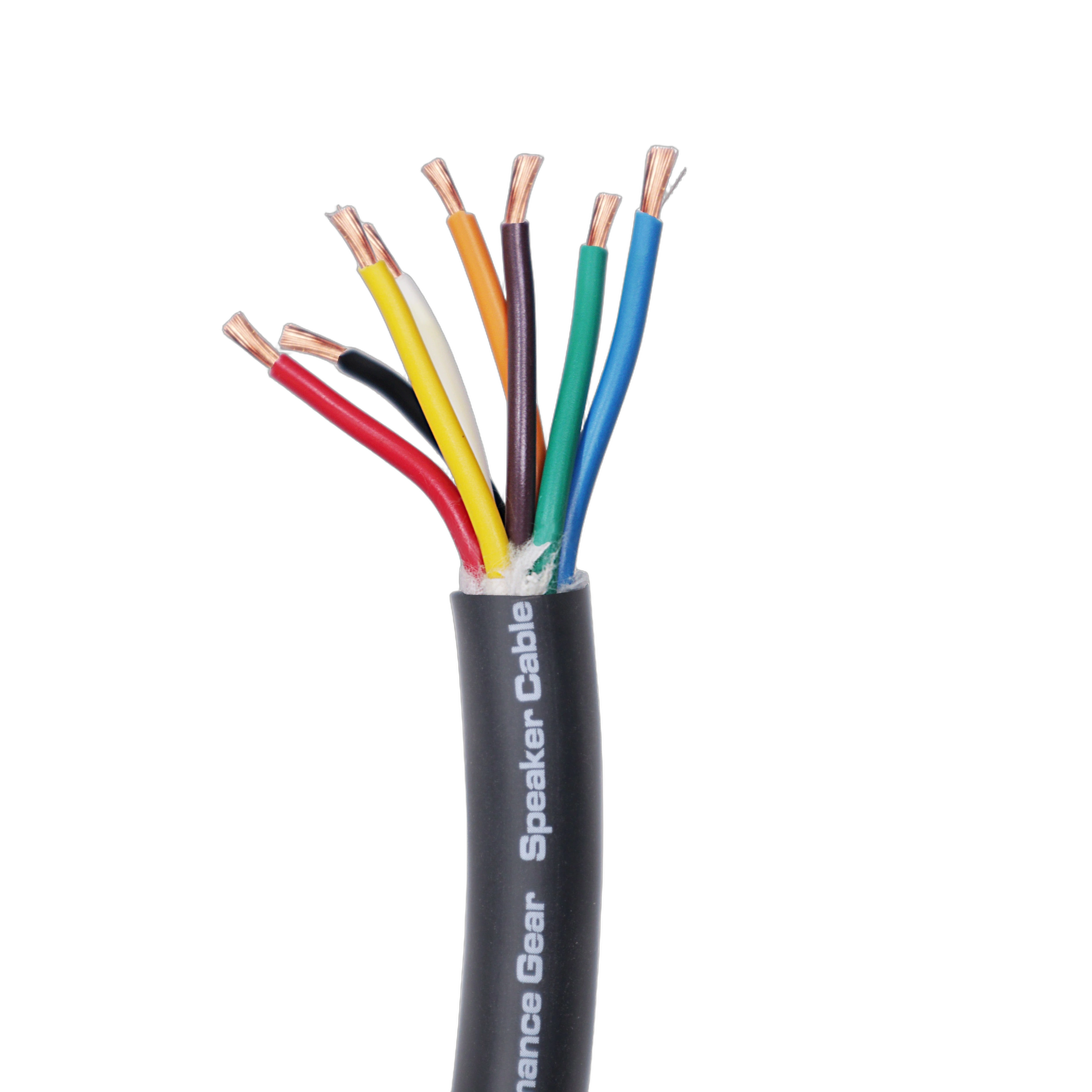 ProX 500 ft. 12 AWG 8 Conductor Bulk Speaker Wire ProX 500 foot bulk speaker wire spool with 12 AWG 8 conductor configuration