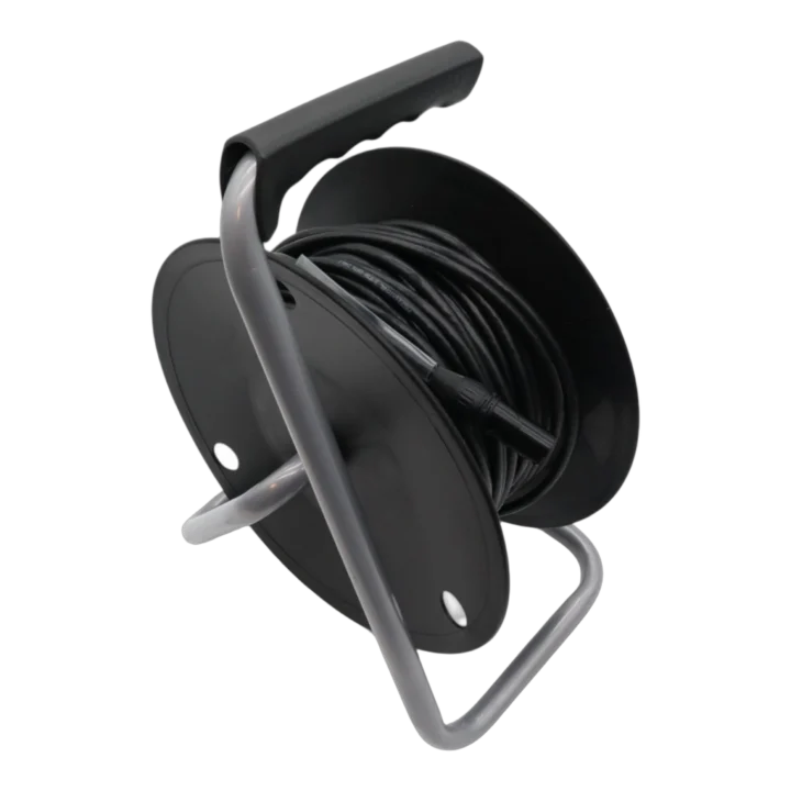 ProX 12 inch cable storage drum featuring maintenance-free bearing and professional cable management design