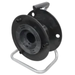 ProX 12 inch cable storage drum rear panel showing maintenance-free bearing and cable management features