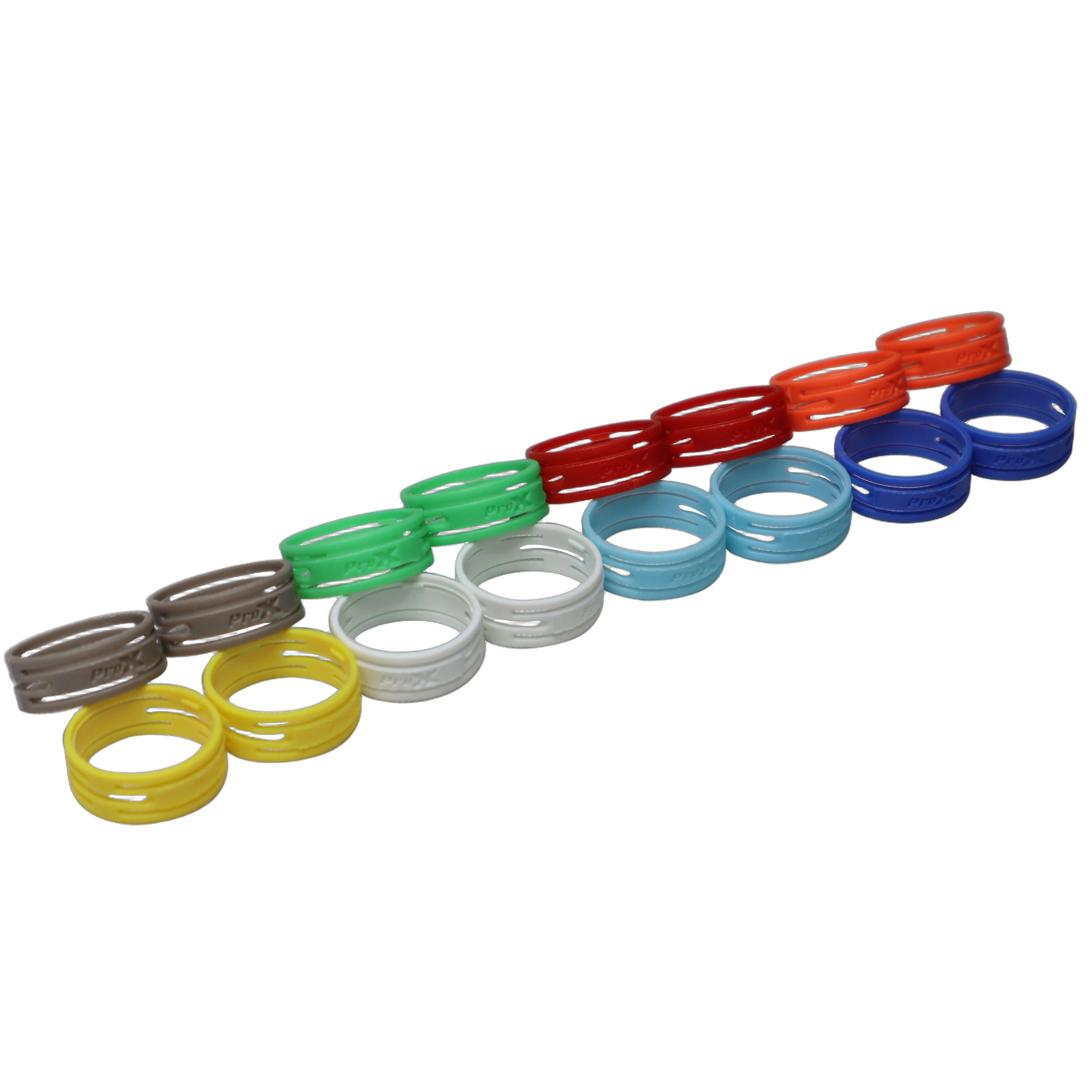 ProX Color-Coding ID Rings XLR Cables 6-Pack ProX color-coding ID rings for XLR cables, six-pack assorted colors displayed