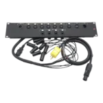 ProX Connection System Light 2U rear panel showing power, LTC, DMX, Ethernet, and USB ports