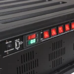 ProX Divo 8 way power distribution center showing USB port and LED lamp features on 1U rack mount unit