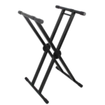 ProX DJ case keyboard stand double X style with ergo easy lock mechanism front view