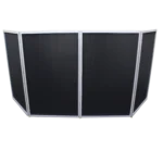 ProX 5 Panel Silver Frame DJ Facade stainless steel quick release hinge close-up detail