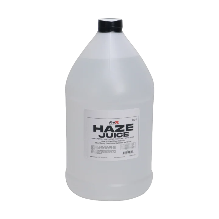 ProX DJ Haze Juice water based haze machine liquid 1 gallon replacement bottle front view