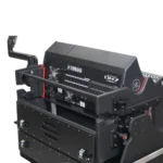 ProX flip-ready console case for DM7-EX compact mixer with 2U rack space dimensional specifications diagram