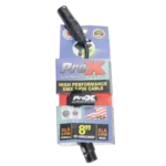 ProX DMX adapter cable showing 3-pin XLR male connector and 5-pin XLR female connector detail