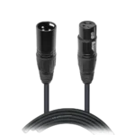 ProX 3-foot DMX cable with 3-pin XLR connectors, professional lighting control cable